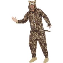 Stresste Lecker Brauner Leoparden -Jumpsuit Unisex Kostüm