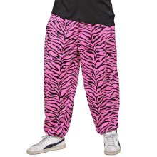 Baggy Hosen 80er Jahre Zebra Rosa Herren