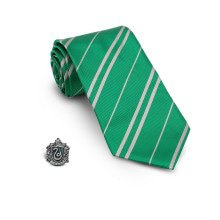 Slytherin Harry Potter Krawatte Mit Anstecknadel