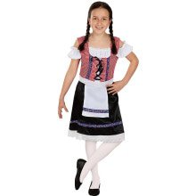 Alcoholvrijbiermeisje Oktoberfest Dirndl Kostüm für Mädchen