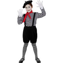 Mime Meisje Panto Kostüm für Mädchen