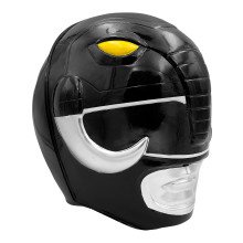 Power Rangers Helm Schwarz für Erwachsene