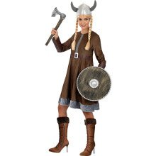 Plundervrouw Gevaarlijke Viking Damenkostüm