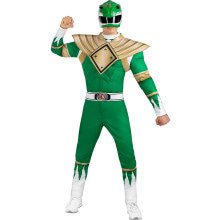 Power Ranger Kostüm Grün Herren