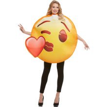 Emoji Kuss Mit Herz Kostüm Unisex