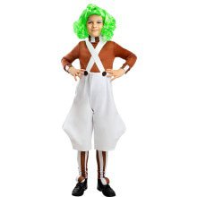 Oompa Loompa Kostüm für Kinder Charlie Und Die Schokoladenfabrik Jungen