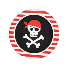 8 Piraten Pappteller 23 Cm - Pirates Party