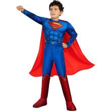 Superman Kostüm Deluxe für Kinder Liga Der Gerechten Jungen