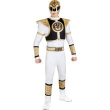 Power Ranger Kostüm Weiß Herren