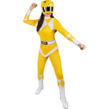 Power Ranger Kostüm Gelb Damen