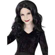 Morticia Addams Perücke für Mädchen - Addams Family