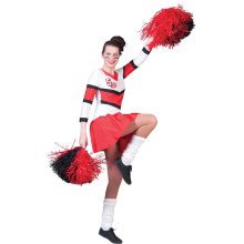 Amerikanischer Fußball -Highschool -Cheerleader Damenkostüm