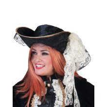 Chic Hut Pirate Schwarz Jackie