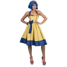 Lichtenstein 60er Pop -Art -Kleid Damenkostüm