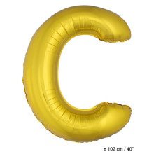 Letterballon C Gold