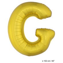 Letterballon G Gold