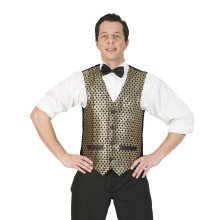 Disco Malienkolder Gilet Gold Herren