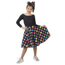 Heiße Dotty Unzählige Farbige Punkte Rock And Roll Clown Mädchen