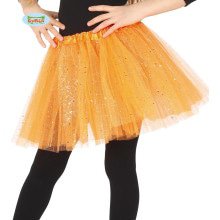 Orange Tutu Mit Glitzer Regen Kind