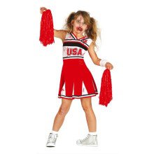 Zombie -Cheerleader USA Kostüm für Mädchen