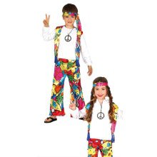 Blumenkind Hippie Kostüm für Kinder