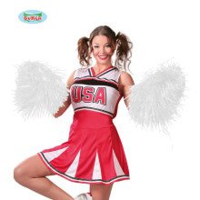 Pompon Cheerleader Weiß