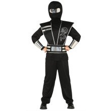 Silver Dragon Ninja Kostüm für Kinder