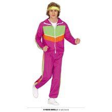 Rosa Sporty Tracksuit Willem Herrenkostüm