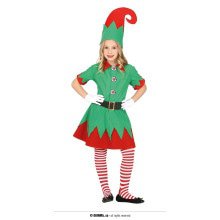 Santa Elf Inpakhulp Kostüm für Mädchen