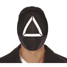 Tintenfischspielmaske Schwarz Dreieck Dreiecksoldat