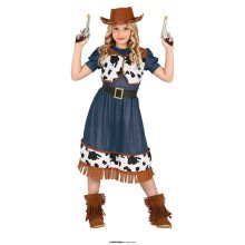 Schwindelerregender Cowgirl Kostüm für Mädchen