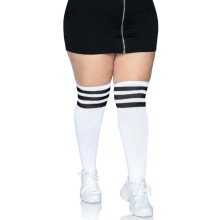 Athletic Sport Socken Schwarze Streifen Plui -Größe