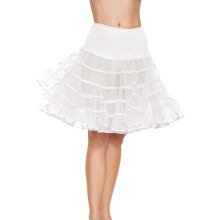 Mittel Langer Petticoat Weiß