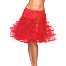 Mittel Langer Petticoat Rot