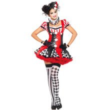 Verführerische Damen -Clownkleid Kostüm