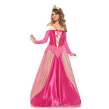 Prinzessin Aurora Langes Rosa Kleid Damenkostüm