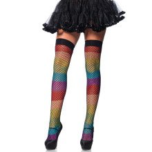 Rainbow Netzstrumpfhose Elastic Top