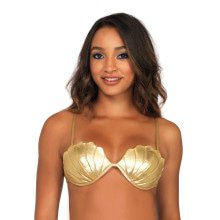 Meerjungfrau Muscheln Bikini Gold