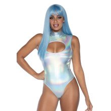 Holographischer Sexy Spandex -Bodysuit Damenkostüm