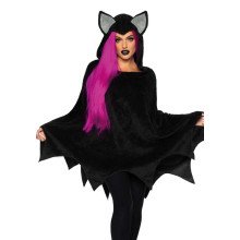 Vampire Bat Poncho Damenkostüm