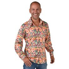 Jersey Paisley Hemd Aus Den 1970er Jahren Herren