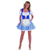 Blue Short Sexy Dirndl Bayern Bierkeller Schatz Damenkostüm