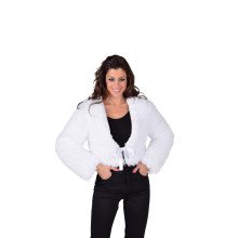 Bolero Pudel Weiße Jacke Damen