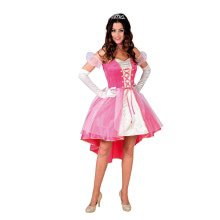 Schöne Prinzessin Rosa Wolkenkleid Damenkostüm