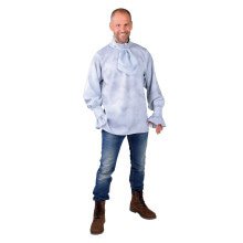 Bluse -Musketen Mit Jabotgrau Herren