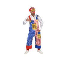 Dungarees Clown Donald USA Herrenkostüm