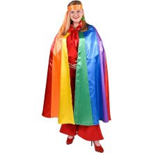 Strahlendes Regenbogen -Umhang Fröhliches Festival Unisex