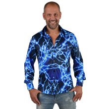 Donner Und Blitzblaue Bluse Herren