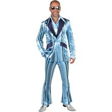 Mr Fine Stripe 70s Pak Blue Herren