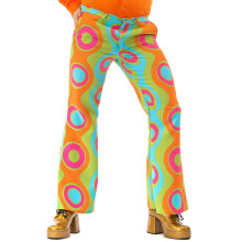 60er Jahre Psychedelic Waves Flower Power Hippie Festival Broek Herren